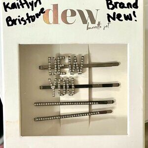 ✨ Kaitlyn Bristowe x DEW Bobby Pins – “DEW,” “YOU,” + 2 Silver Bars – NWT
